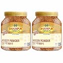 DHAMPURGREEN Jaggery Powder, 1.5Kg (2x750g) | Pure Natural Desi Gur Gud Shakkar Chemical Free, No Added Sulphur, Color, Fertilizers, Pesticides &amp; Preservatives, Jaggery Sugar