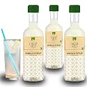 Dhampurgreen Vanilla Syrup Mocktail Cocktail Vodka, Rum, Gin Mixer Syrup, Makes 10-12 Drinks Each Bottle, 900Ml (300Ml X 3) Pour Add Stir &amp; Sip Syrup For Cocktails Mocktails/Non Alcoholic Beverage