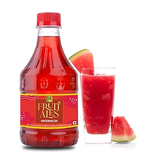 dhampurgreen watermelon syrup 300ml  mocktail amp cocktail mixer drink concentrate  non alcoholic beverage for soda lemonade amp summer drinks  watermelon flavour