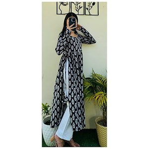 Dhanna Fashion Womens Cotton Floral Print KurtaLong