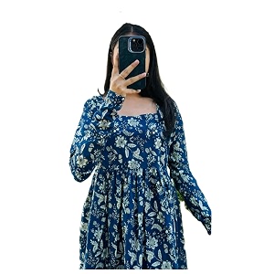 Dhanna Fashion Womens Cotton Floral Print KurtaLong