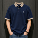 Dhanraj Sales Embroidered Men Polo Neck Dark