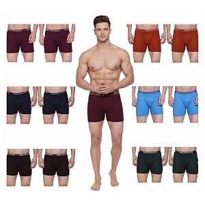 Dharani Mens Rib Pocket Trunks Cotton Underwear