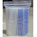 Dharj - 100 Pcs Zip Lock Pouch Reusable| Resealable Self lock Covers Plastic Bags Storage Pouches Kitchen Storage Jewellery Packaging Office Stationery - 5x6 inches