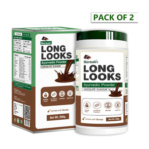 dharmanis international long looks powder chocolate flavour  nutrition supplement  daily use