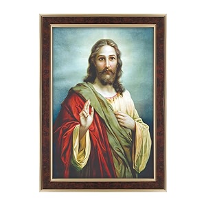 dharvika innovations jesus christ photo with frame 145x205 inch