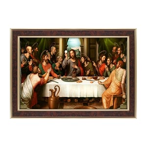 dharvika innovations jesus christ photo with frame 145x205 inch