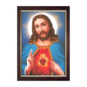 dharvika innovations jesus christ photo with frame 1114 inch
