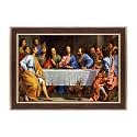 Dharvika Innovations Jesus Christ Photo with Frame, 14.5x20.5 Inch