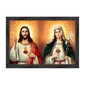 Dharvika Innovations Jesus Christ Photo with Frame, 11x14 Inch