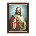 Dharvika Innovations Jesus Christ Photo with Frame, 14.5x20.5 Inch