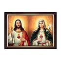 Dharvika Innovations Jesus Christ Photo with Frame, 11x14 Inch