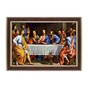 Dharvika Innovations Jesus Christ Photo with Frame, 21x27 Inch