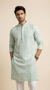 DHASU TRENDZ Men Embroidered Straight Kurta