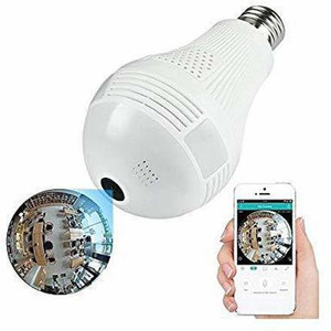 Dhavit Panoramic Spy Bulb Camera with WiFi