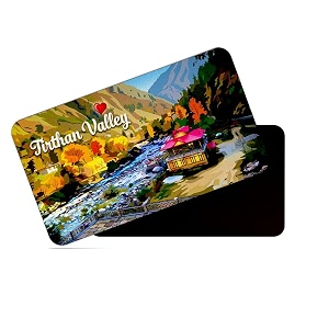dhcrafts rectangular rubber fridge magnetmagnetic card multicolor himachal pradesh tirthan valley d1 design pack of 1 86cm x 54cm