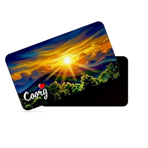 dhcrafts rectangular rubber fridge magnetmagnetic card multicolor karnataka coorg d1 design pack of 1 86cm x 54cm