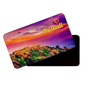 dhcrafts rectangular rubber fridge magnetmagnetic card multicolor himachal pradesh kasauli design pack of 1 86cm x 54cm