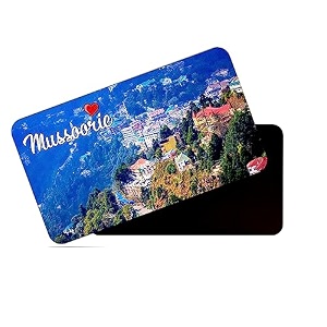dhcrafts rectangular rubber fridge magnetmagnetic card multicolor himachal pradesh mussoorie d1 design pack of 1 86cm x 54cm