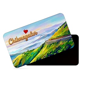 dhcrafts rectangular rubber fridge magnetmagnetic card multicolor karnataka chikmangalur d11 design pack of 1 86cm x 54cm