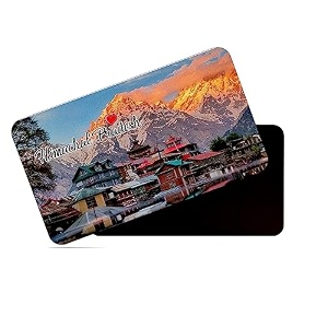 dhcrafts rectangular rubber fridge magnetmagnetic card multicolor himachal pradesh d2 design pack of 1 86cm x 54cm
