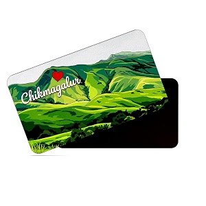 dhcrafts rectangular rubber fridge magnetmagnetic card multicolor karnataka chikmangalur d2 design pack of 1 86cm x 54cm