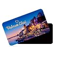 dhcrafts Rectangular Rubber Fridge Magnet/Magnetic Card Multicolor Uttar Pradesh Vishram Ghat Design Pack of 1 (8.6cm x 5.4cm)