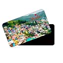 dhcrafts Rectangular Rubber Fridge Magnet/Magnetic Card Multicolor Himachal Pradesh Shimla D2 Design Pack of 1 (8.6cm x 5.4cm)