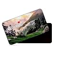 dhcrafts Rectangular Rubber Fridge Magnet/Magnetic Card Multicolor Himachal Pradesh Mcleodganj Design Pack of 1 (8.6cm x 5.4cm)