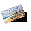 dhcrafts Rectangular Rubber Fridge Magnet/Magnetic Card Multicolor Tamil Nadu Pndicherry D2 Design Pack of 1 (8.6cm x 5.4cm)