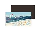 dhcrafts Rectangular Rubber Fridge Magnet/Magnetic Card Multicolor Uttarakhand Auli Design Pack of 1 (8.6cm x 5.4cm)