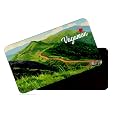 dhcrafts Rectangular Rubber Fridge Magnet/Magnetic Card Multicolor Kerala Vagamon Design Pack of 1 (8.6cm x 5.4cm)