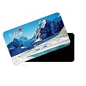 dhcrafts Rectangular Rubber Fridge Magnet/Magnetic Card Multicolor Sikkim D2 Design Pack of 1 (8.6cm x 5.4cm)