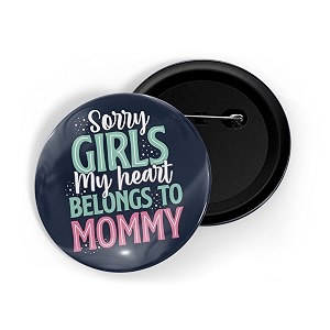 dhcrafts Pin Badge Multicolor Family Glossy Finish