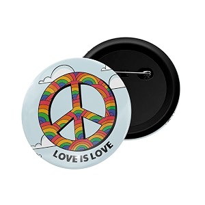 dhcrafts pin badge multicolor pride day amp lgbtq flags glossy finish design pack of 1 58mm