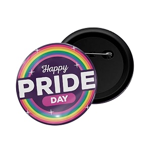 dhcrafts pin badge multicolor pride day amp lgbtq flags glossy finish design pack of 1 58mm