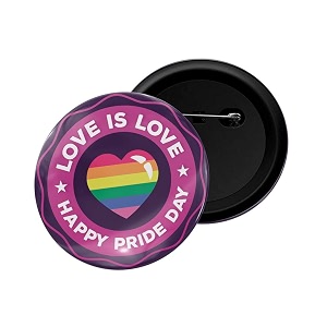 dhcrafts pin badge multicolor pride day amp lgbtq flags glossy finish design pack of 1 58mm
