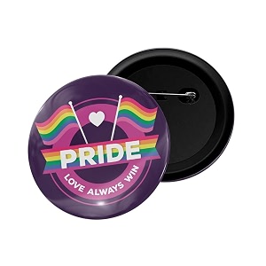 dhcrafts pin badge multicolor pride day amp lgbtq flags glossy finish design pack of 1 58mm