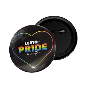 dhcrafts pin badge multicolor pride day amp lgbtq flags glossy finish design pack of 1 58mm