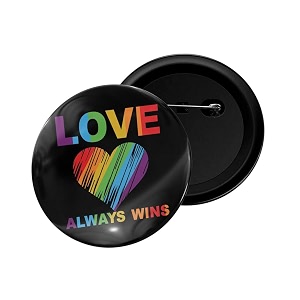 dhcrafts pin badge multicolor pride day amp lgbtq flags glossy finish design pack of 1 58mm