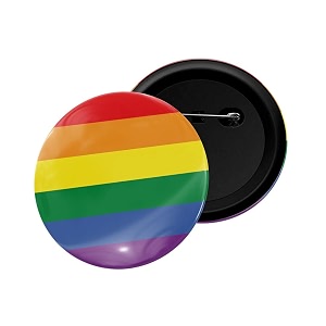 dhcrafts pin badge multicolor pride day amp lgbtq flags glossy finish design pack of 1 58mm