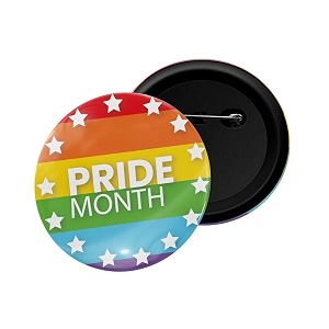 dhcrafts pin badge multicolor pride day amp lgbtq flags glossy finish design pack of 1 58mm