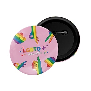 dhcrafts pin badge multicolor pride day amp lgbtq flags glossy finish design pack of 1 58mm