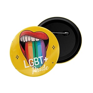 dhcrafts pin badge multicolor pride day amp lgbtq flags glossy finish design pack of 1 58mm