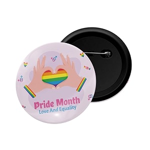 dhcrafts pin badge multicolor pride day amp lgbtq flags glossy finish design pack of 1 58mm