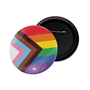 dhcrafts pin badge multicolor pride day amp lgbtq flags glossy finish design pack of 1 58mm