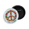 dhcrafts Pin Badge Multicolor Pride day & LGBTQ Flags Glossy Finish Design Pack of 1 (58mm)
