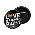 dhcrafts Pin Badge Multicolor Pride day &amp; LGBTQ Flags Glossy Finish Design Pack of 1 (58mm)