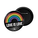 dhcrafts Pin Badge Multicolor Pride day &amp; LGBTQ Flags Glossy Finish Design Pack of 1 (58mm)