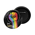 dhcrafts Pin Badge Multicolor Pride day &amp; LGBTQ Flags Glossy Finish Design Pack of 1 (58mm)